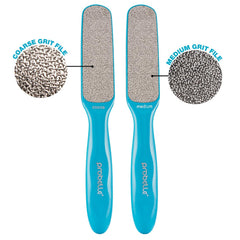 Probelle double-sided nickel foot file with medium side for gentle exfoliation
