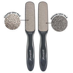 Probelle nickel foot file coarse side action on heavy calluses