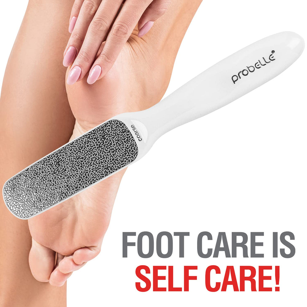 Probelle foot file easy-clean design for quick sanitation.