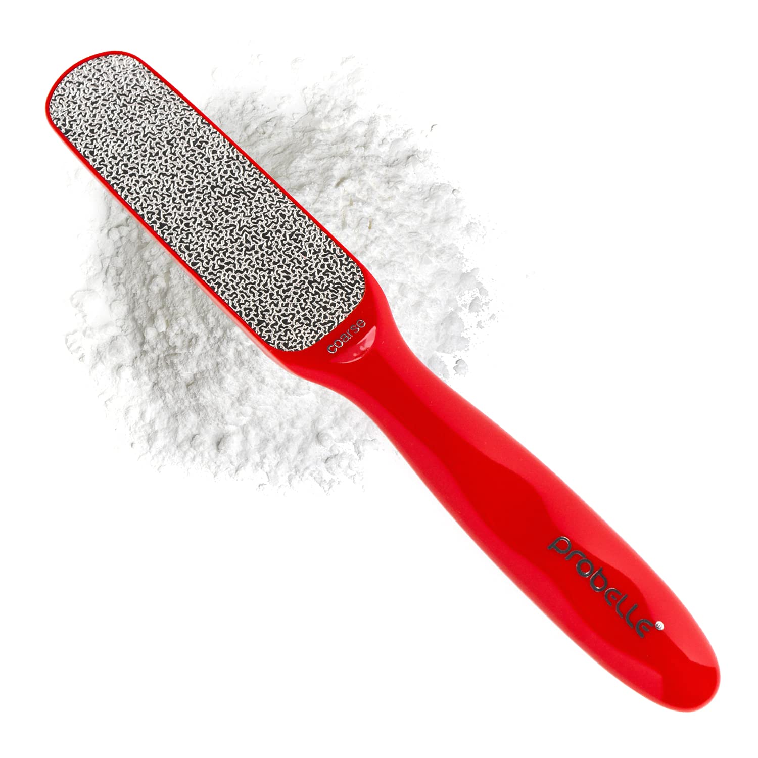 Probelle foot file red hero shot illustrating fast callus reduction potential.