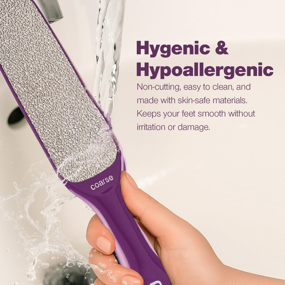 Probelle hypoallergenic foot file designed for easy cleaning and hygienic use.