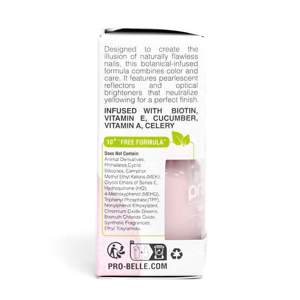 Probelle Lilac Glow nails in natural light with soft-focus shine