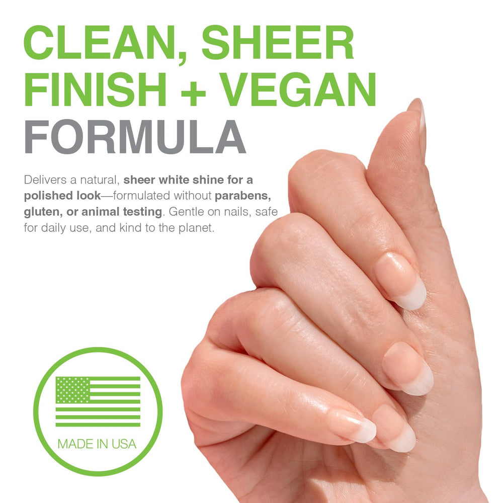 Probelle Nail Hardener Formula 1 top coat gloss on nails.