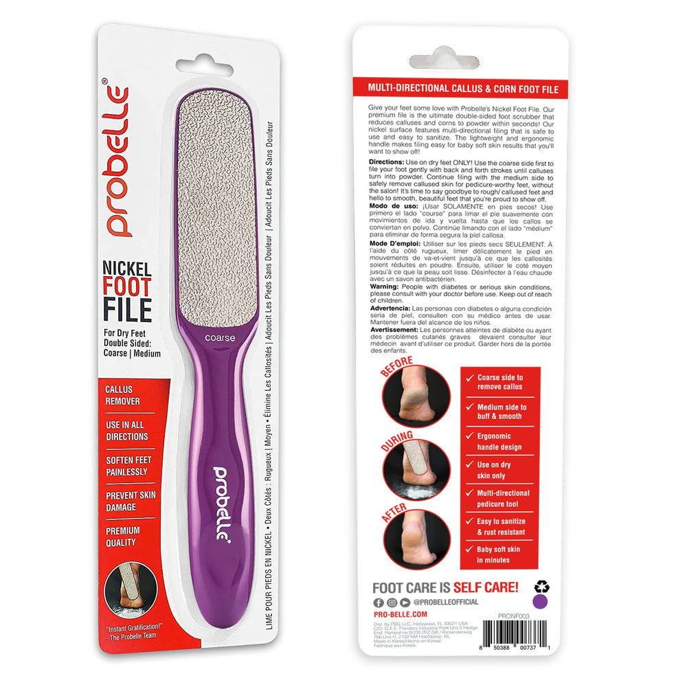 Probelle soft feet after use suggests smoother skin and improved texture.