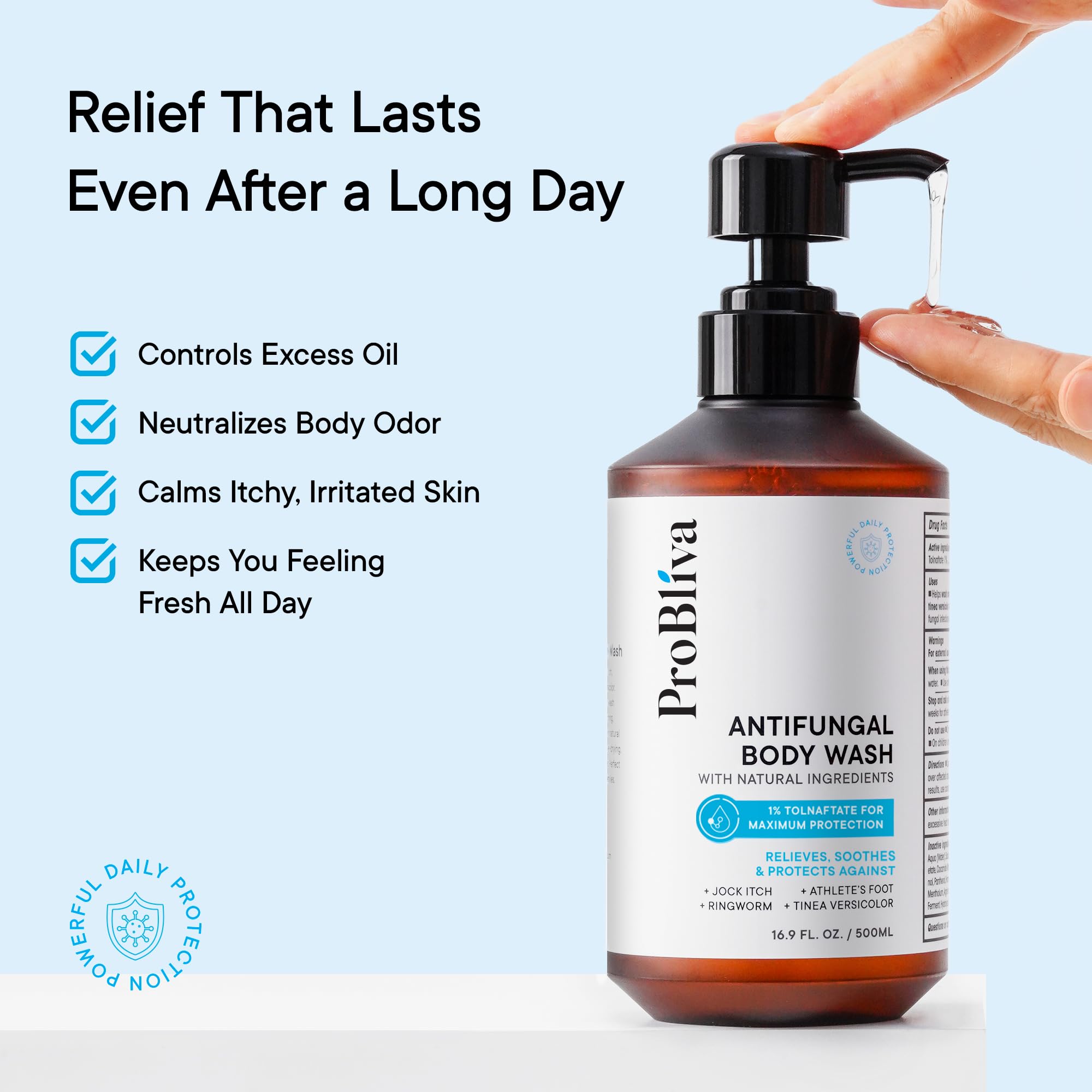 ProBliva athlete gym scene for post-workout odor control.