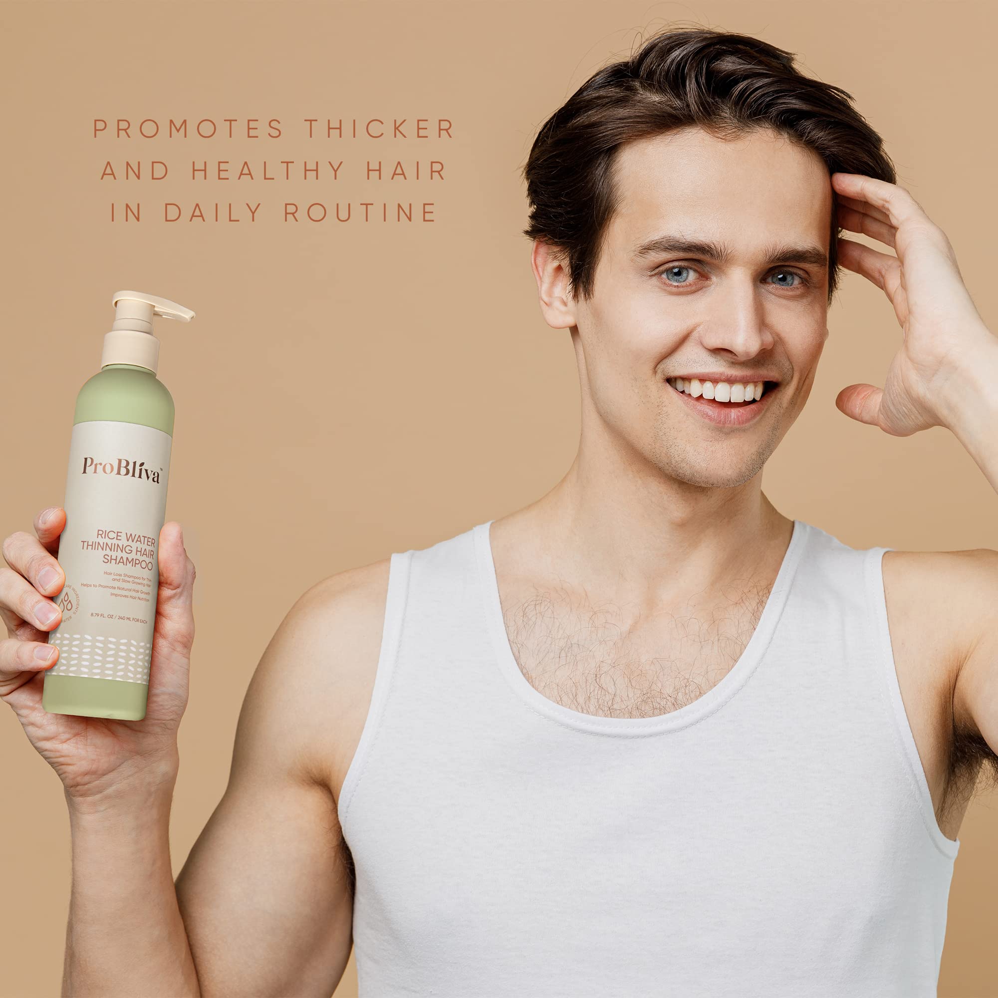 ProBliva Shampoo lather close-up conveys rich cleansing experience