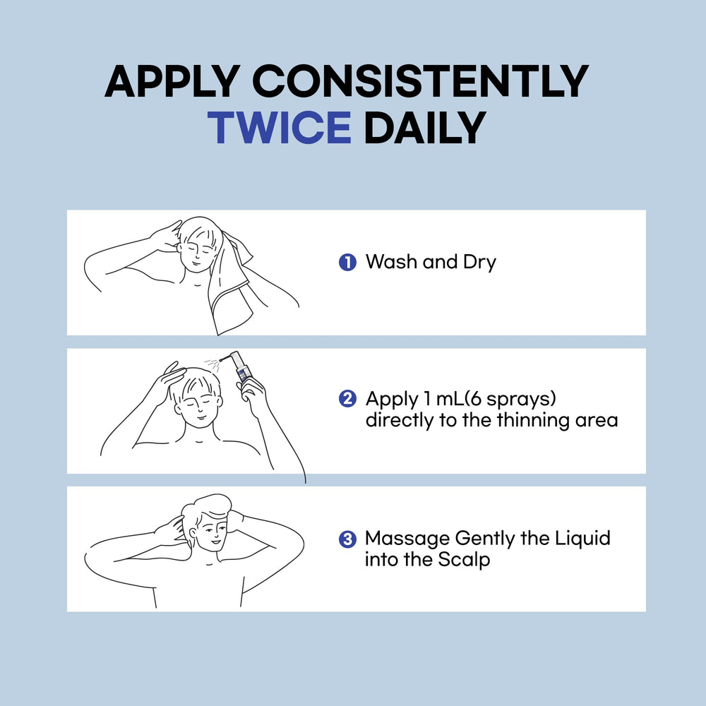 ProBliva visual suggesting thicker-looking hair with regular use.