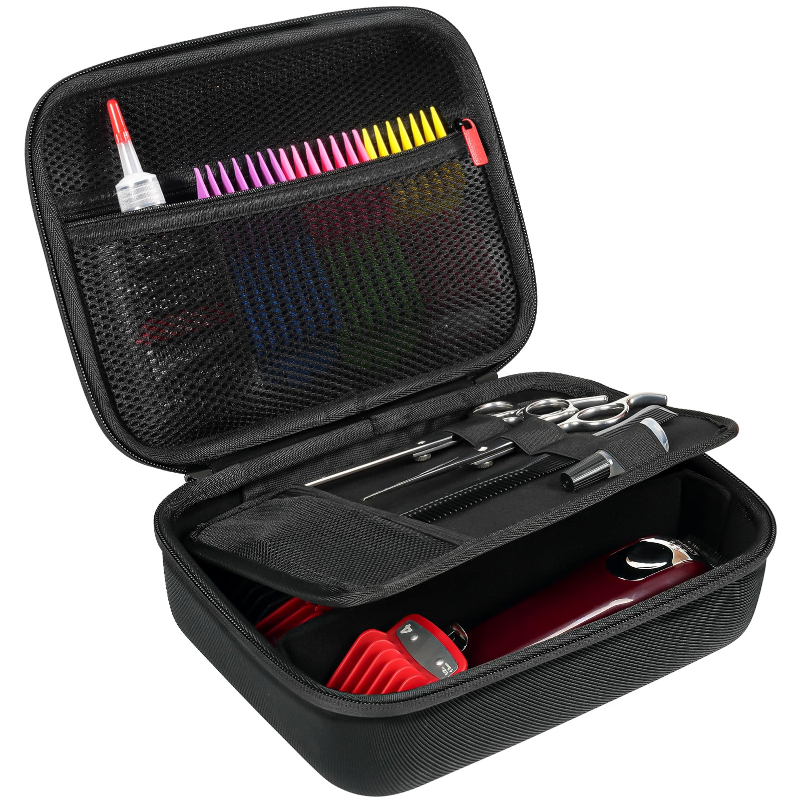 ProCase hard travel case keeps hair clippers secure during travel.