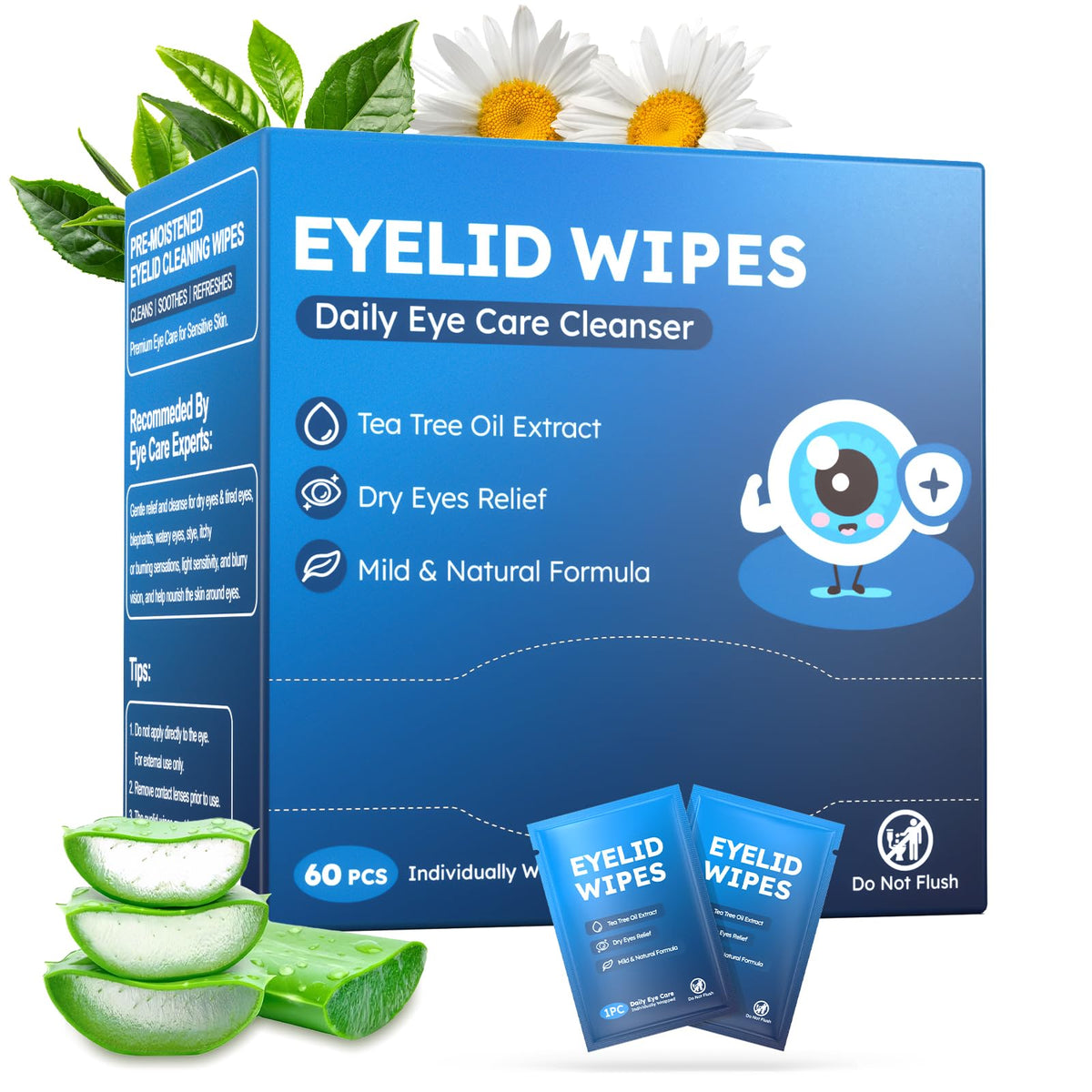 ProCIV eyelid wipes packaging shows convenient daily eye care on the go