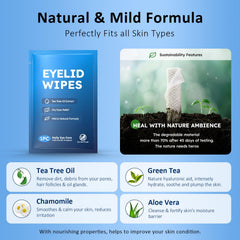 ProCIV eyelid wipes sachets on the go highlight portable eye care