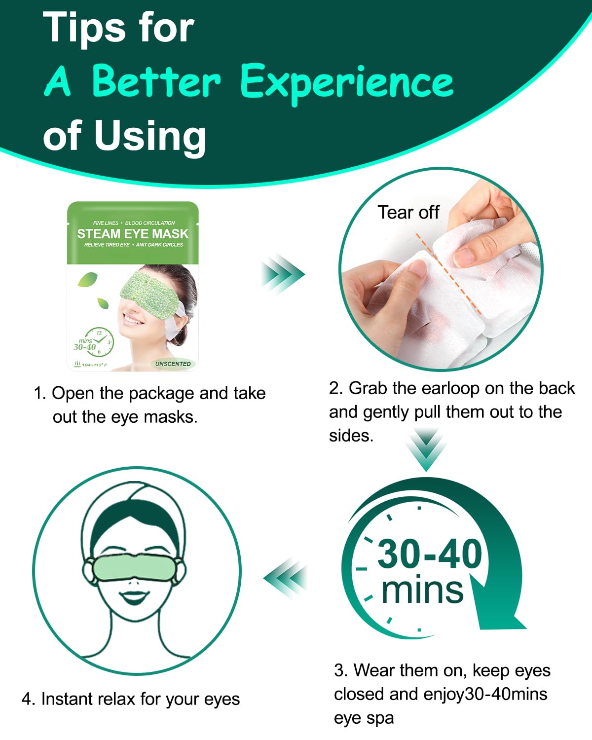 ProCIV family-friendly steam eye mask ideal for group spa-like moments.
