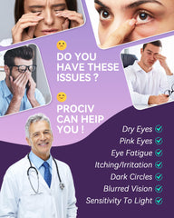 ProCIV Lavender Steam Eye Mask ear hooks detail indicating secure fit and ease.