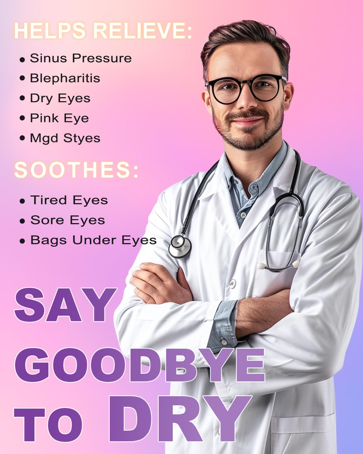 ProCIV eye mask ear strap detail ensures secure, comfortable fit