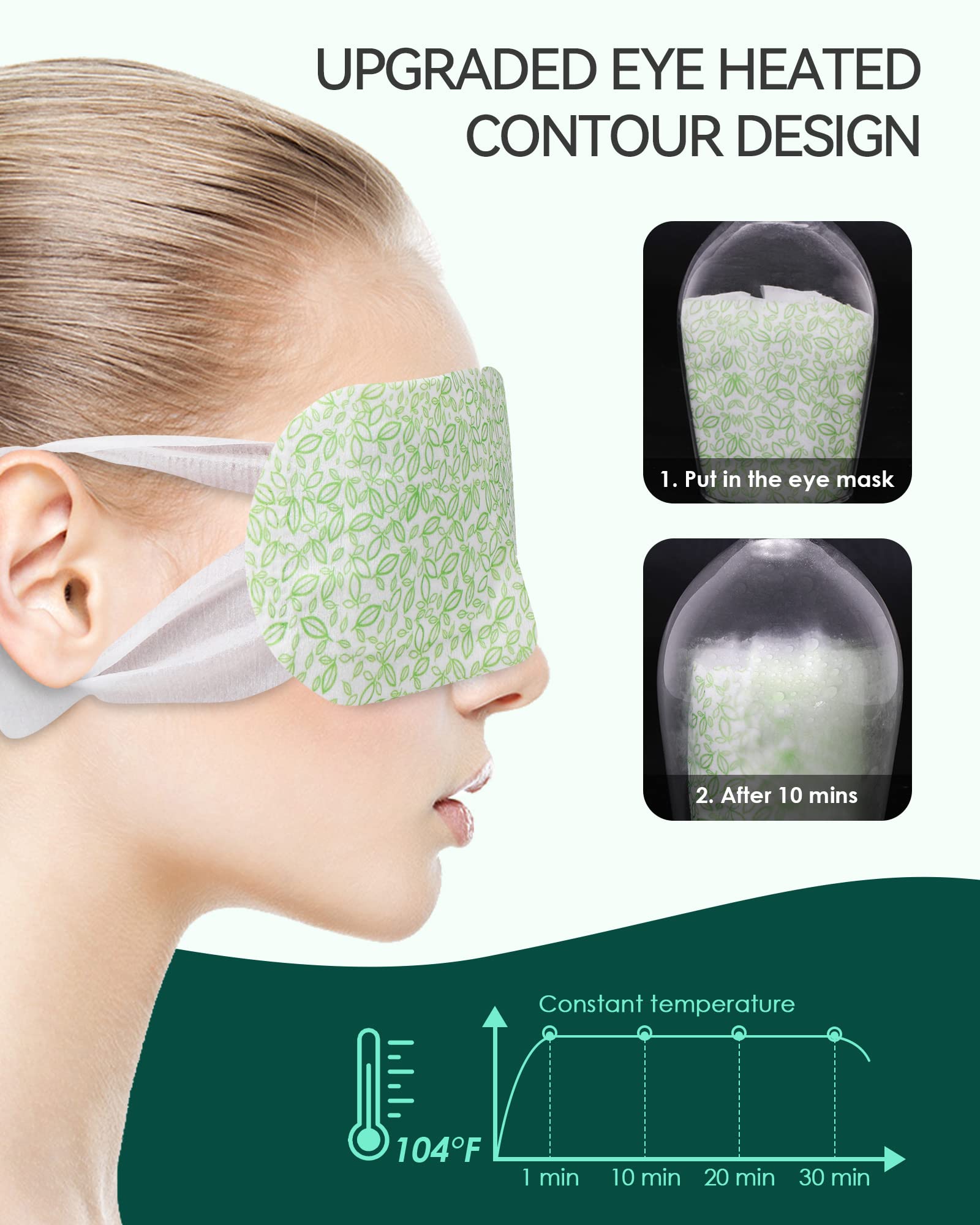 ProCIV eye mask with flexible ear hooks fits many face shapes.