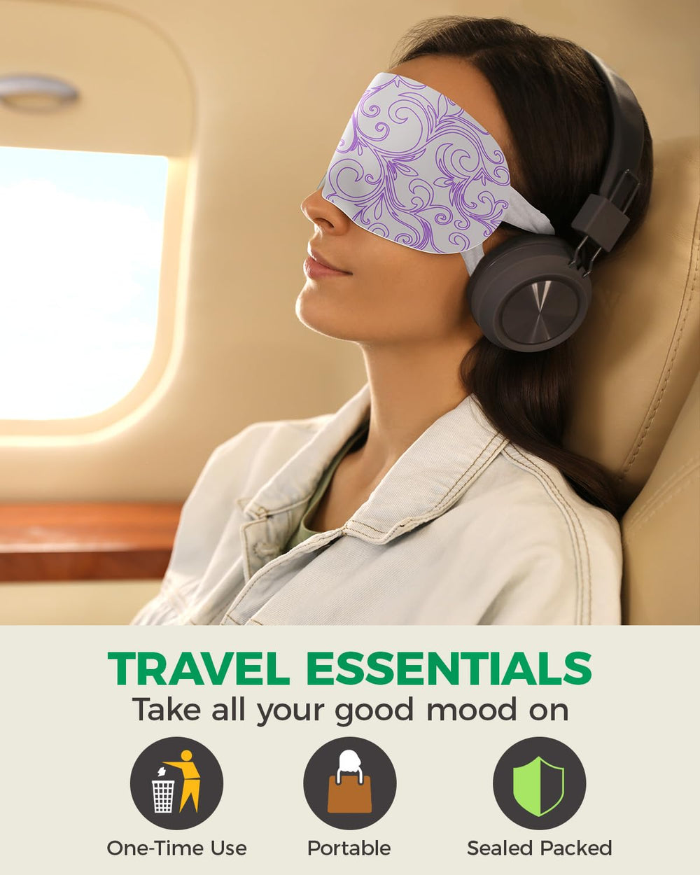 ProCIV steam eye mask Mint in a drawer box offering cooling relief.