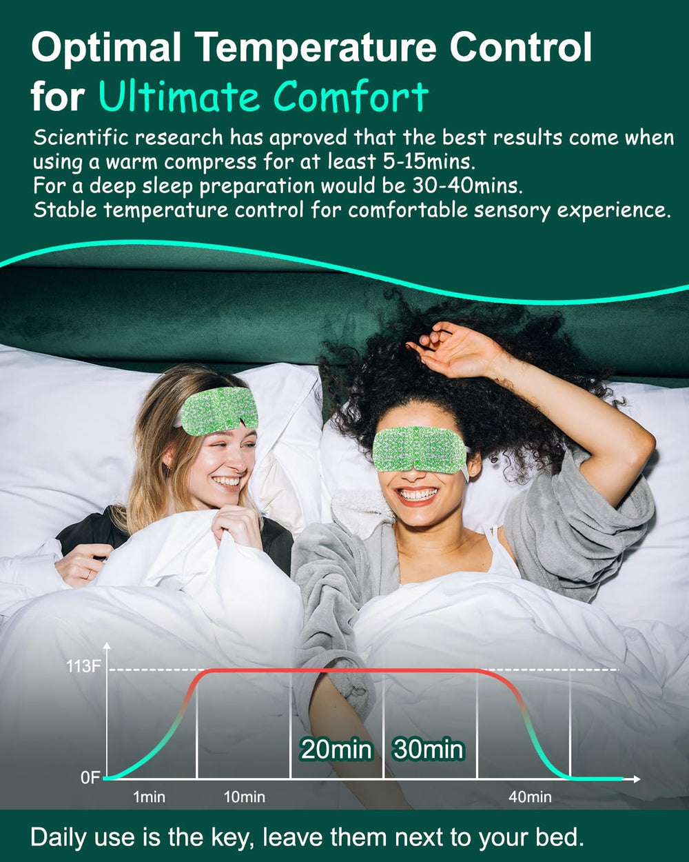 ProCIV unscented eye mask material highlights soft non-woven fabric.