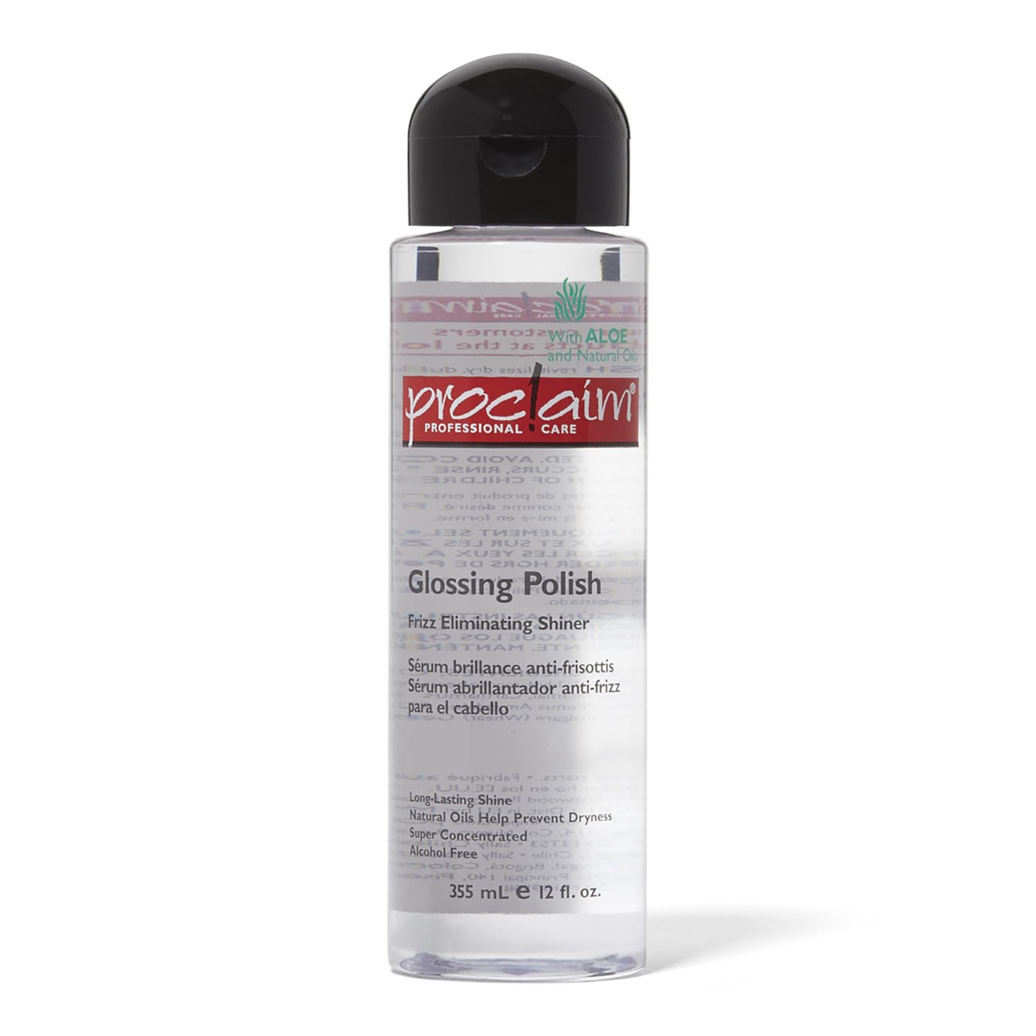 Proclaim Glossing Polish bottle offering radiant shine for healthier-looking hair