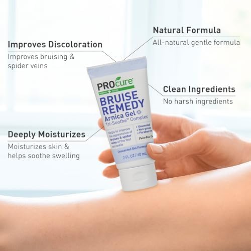 PROcure bruise remedy gel unscented bottle ready for quick use