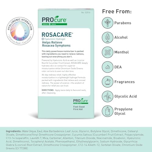 PROcure Rosacare CC Hydrogel being dispensed for a cool, soothing application