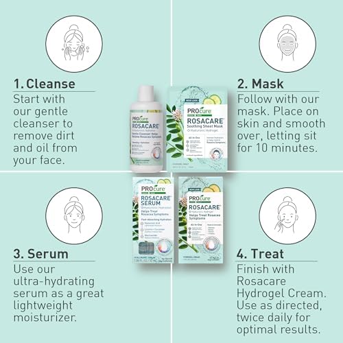 PROcure Rosacare Cleanser with Hyaluronic Acid for lasting hydration
