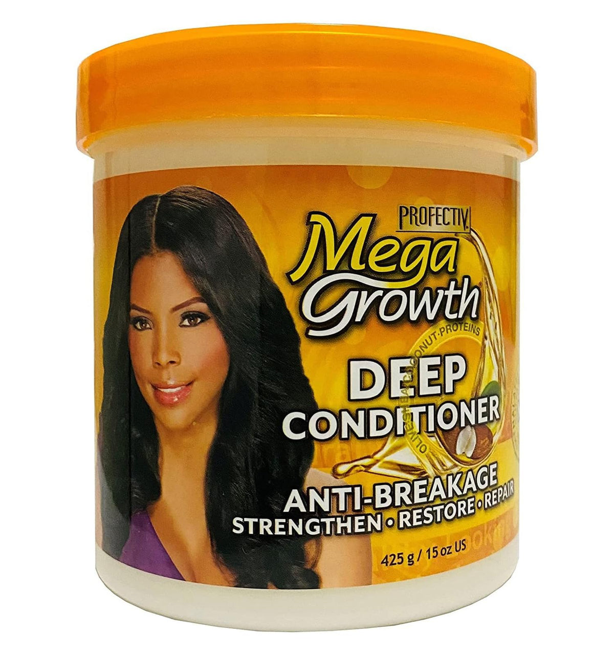 Profectiv Mega Growth deep conditioner bottle for hydrated, strengthened hair with enhanced shine