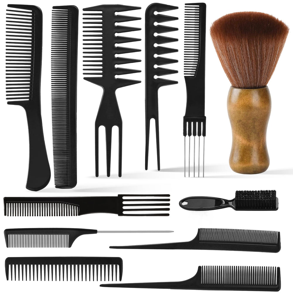 Professional barber comb set neck duster for quick neck cleanups.