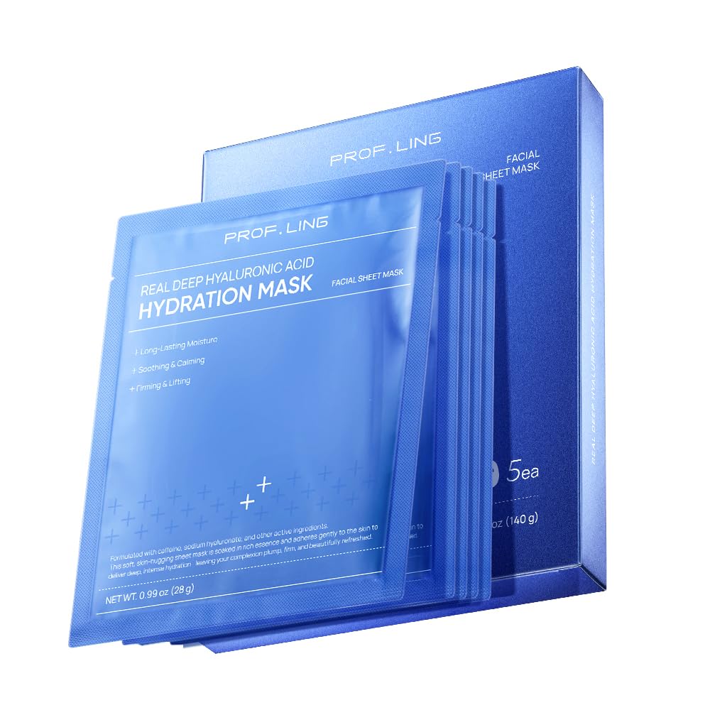 Prof.LING full-spectrum HA mask hydration-8-zones delivers lasting moisture across facial zones