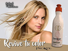 Prokpil beige color treatment swatch showing long-lasting shade reinforcement.