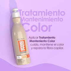 Prokpil beige treatment being applied for even hydration by hands.