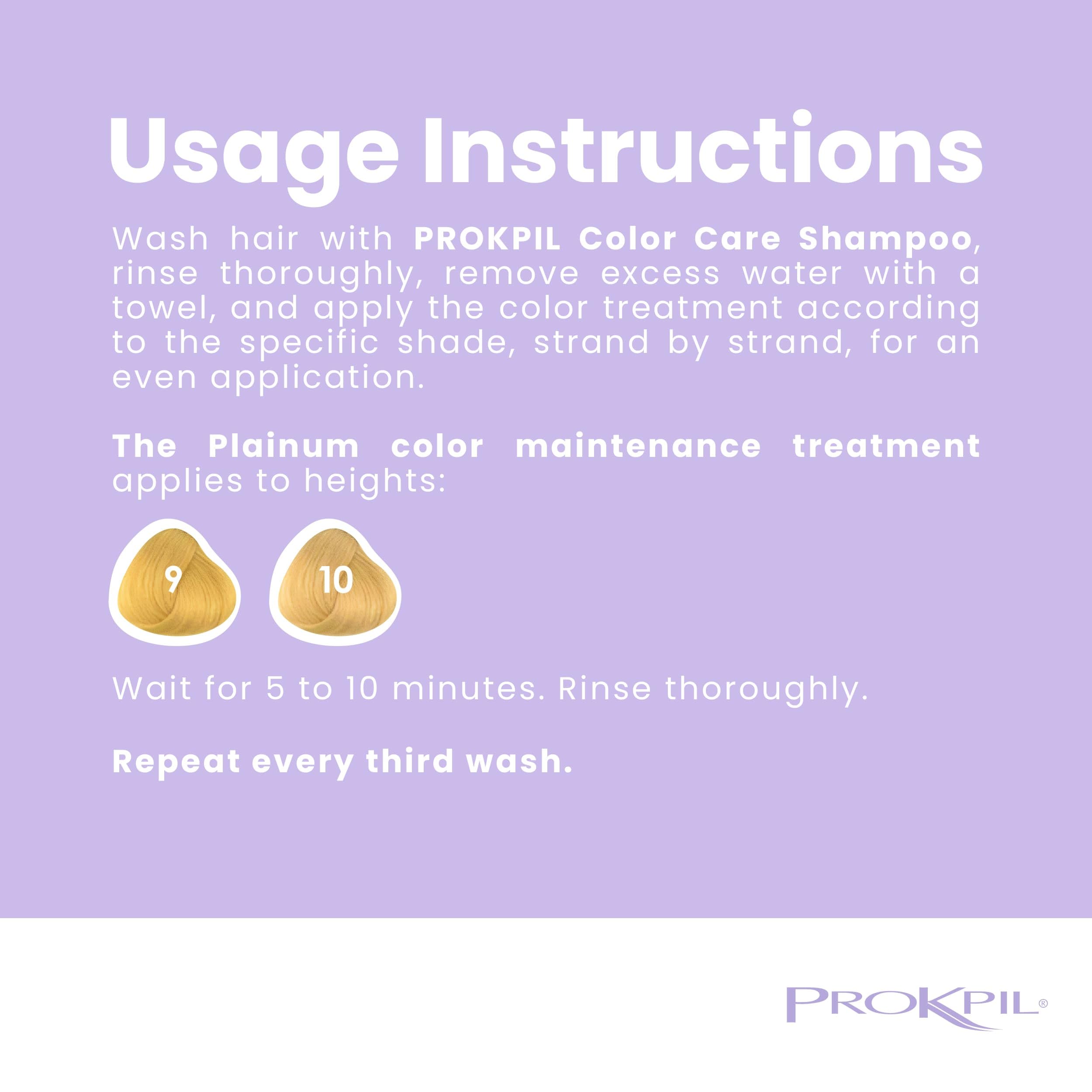Prokpil Treatment Platinum Mask packaging signals cruelty-free color protection.