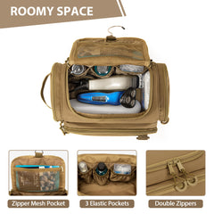 Prokva bag features 360-degree swivel hook for versatile hanging anywhere.
