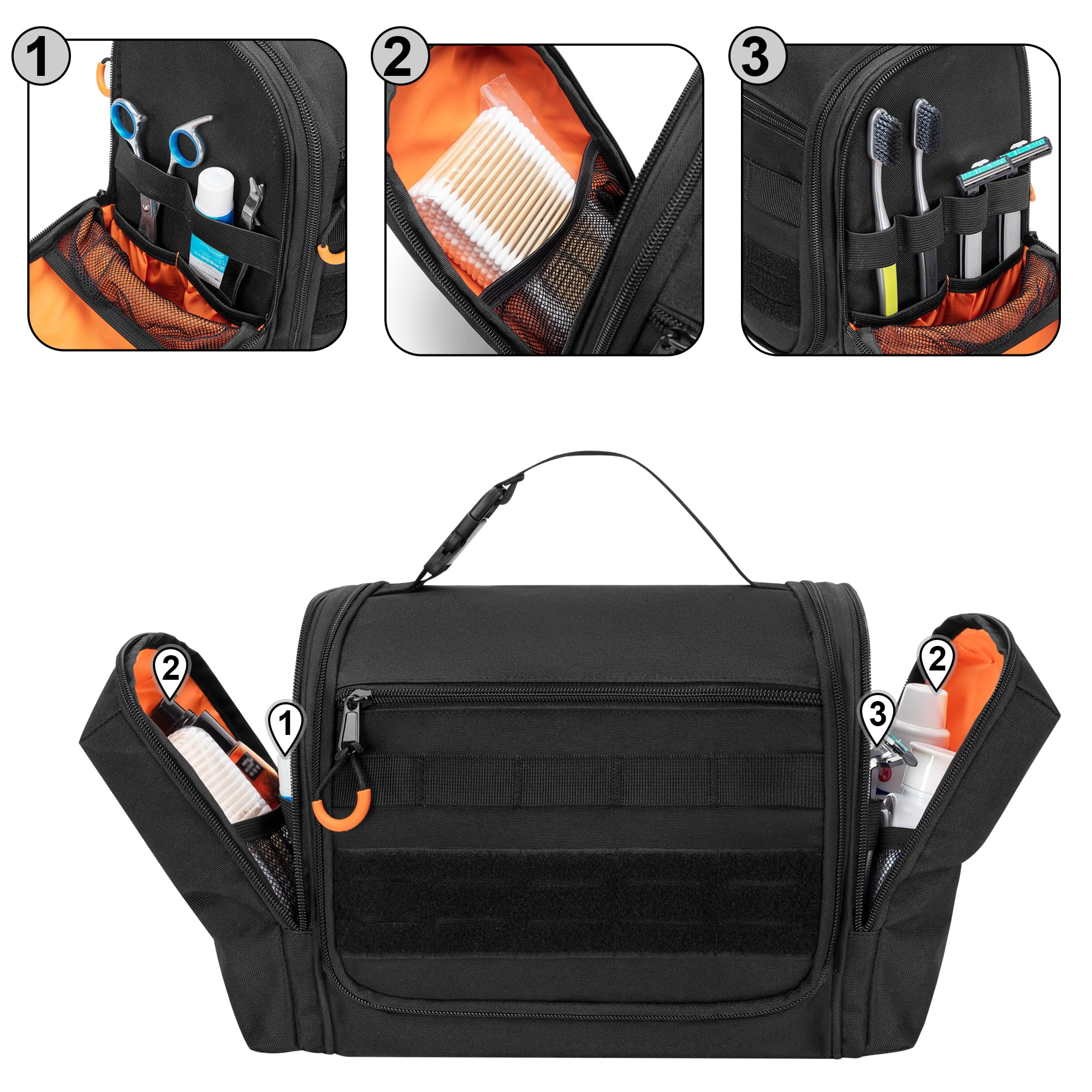 Prokva Water-resistant pocket interior highlights wet item separation for travel hygiene