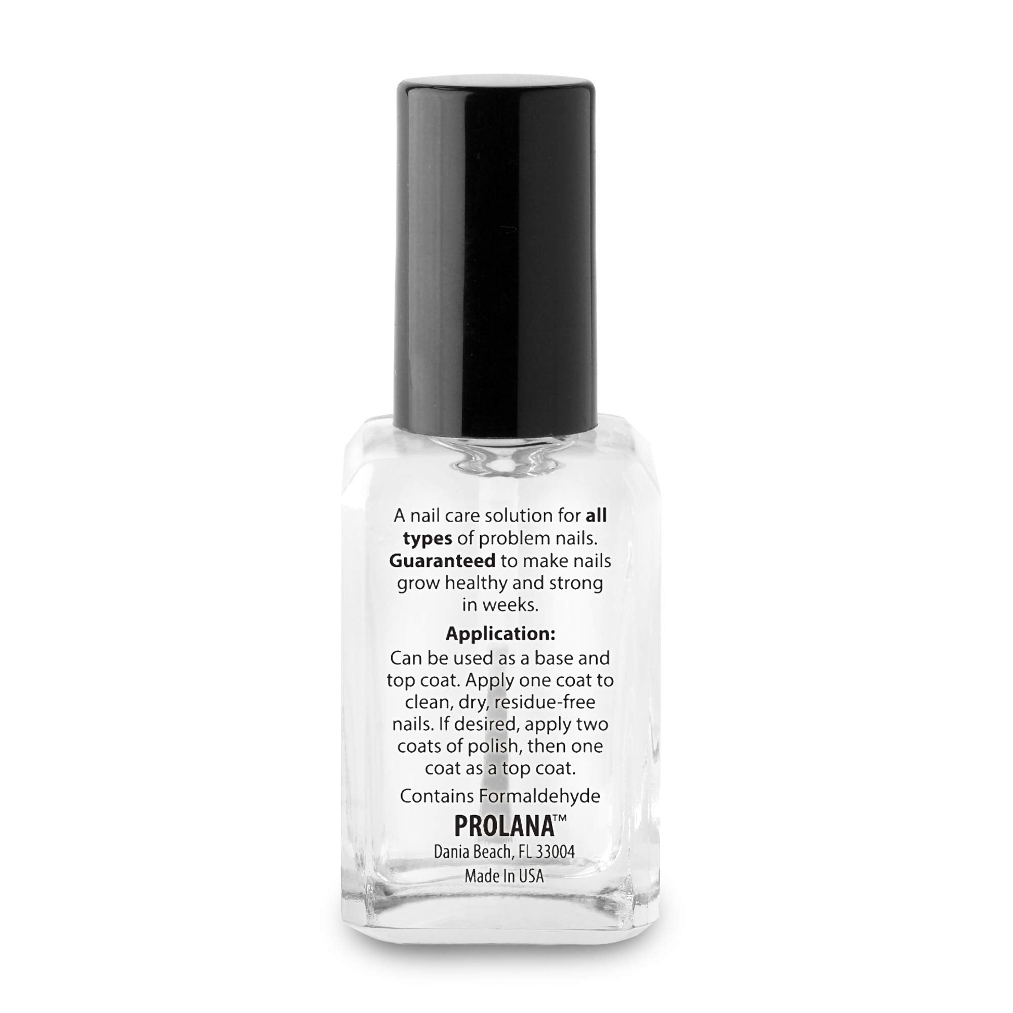 Prolana Nail Optimizer clear gloss finish enhances natural nails with shine