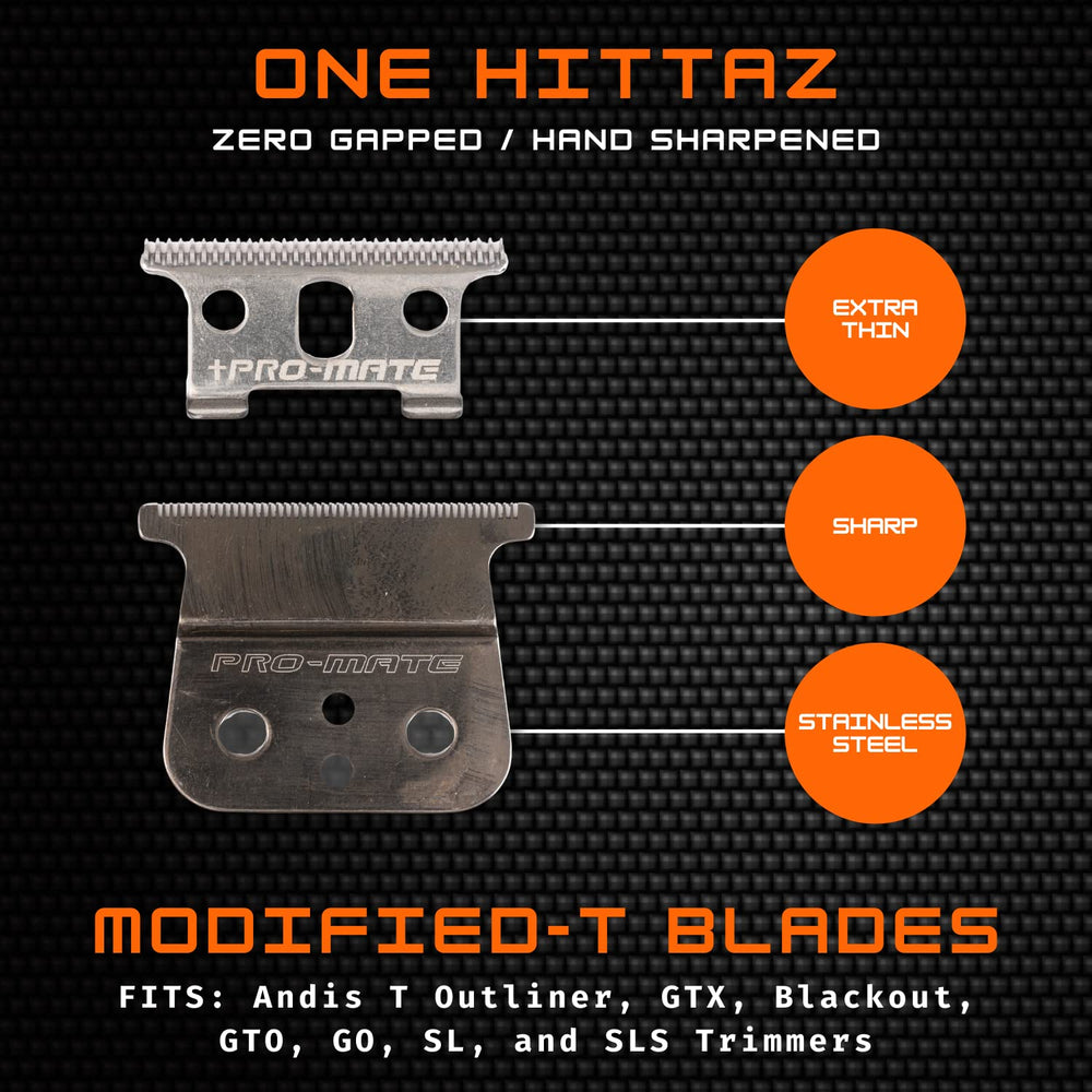 PRO-MATE blade with oil-before-use reminder for longevity and smooth operation.