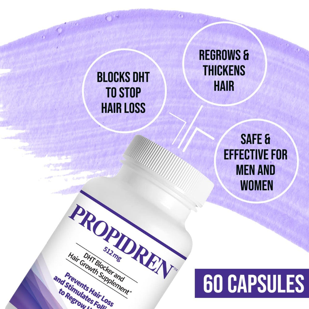Pronexa Propidren horsetail-nettle highlights nourishing botanical extracts for follicle support.