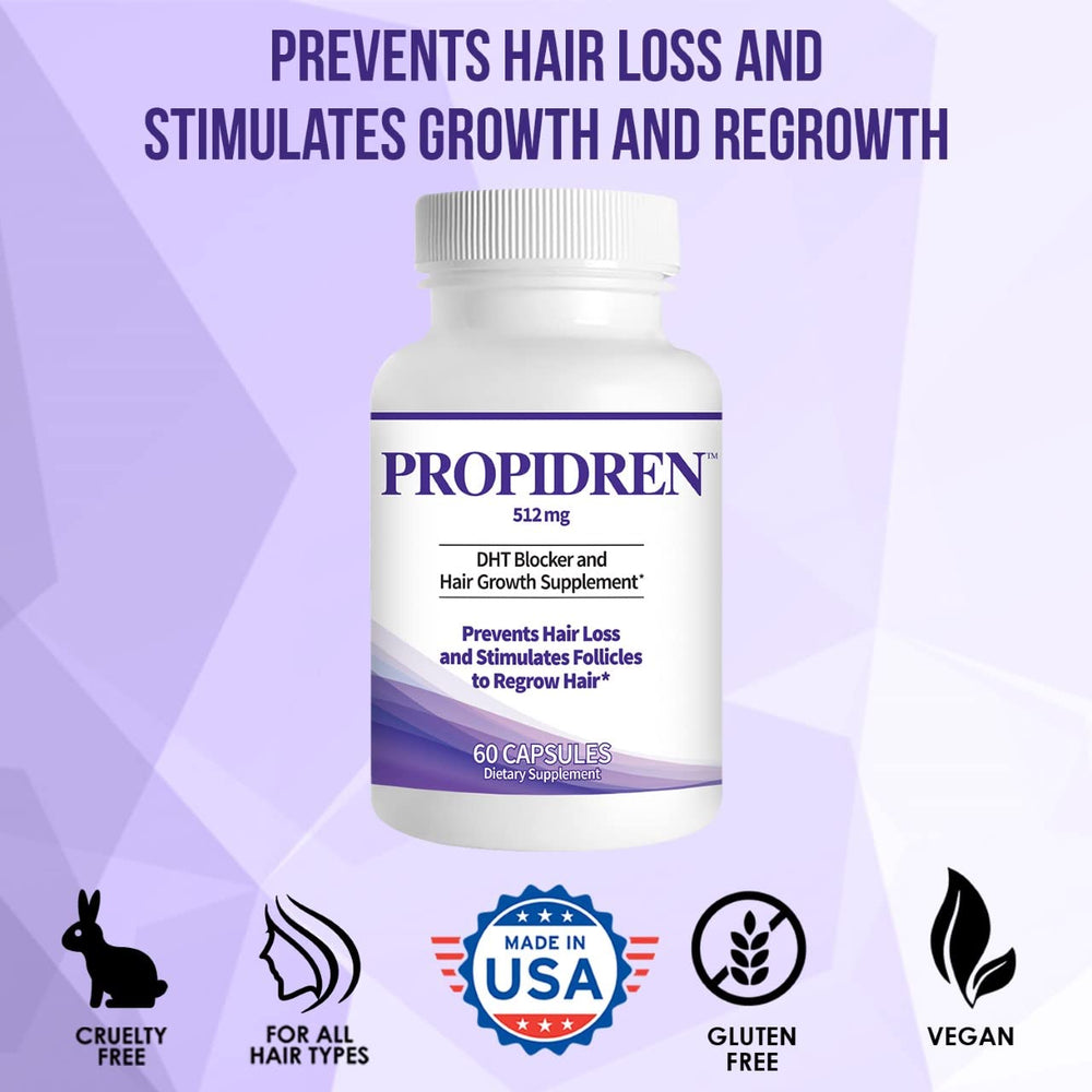 Pronexa Propidren saw-palmetto-plant captures natural DHT-blocking roots for potential hair loss prevention.