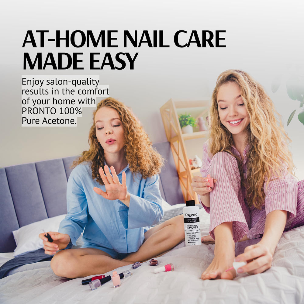 Pronto acetone remover cuticle-to-nail tip cleaning in seconds
