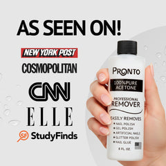 Pronto acetone remover dispensing cap close-up for easy application