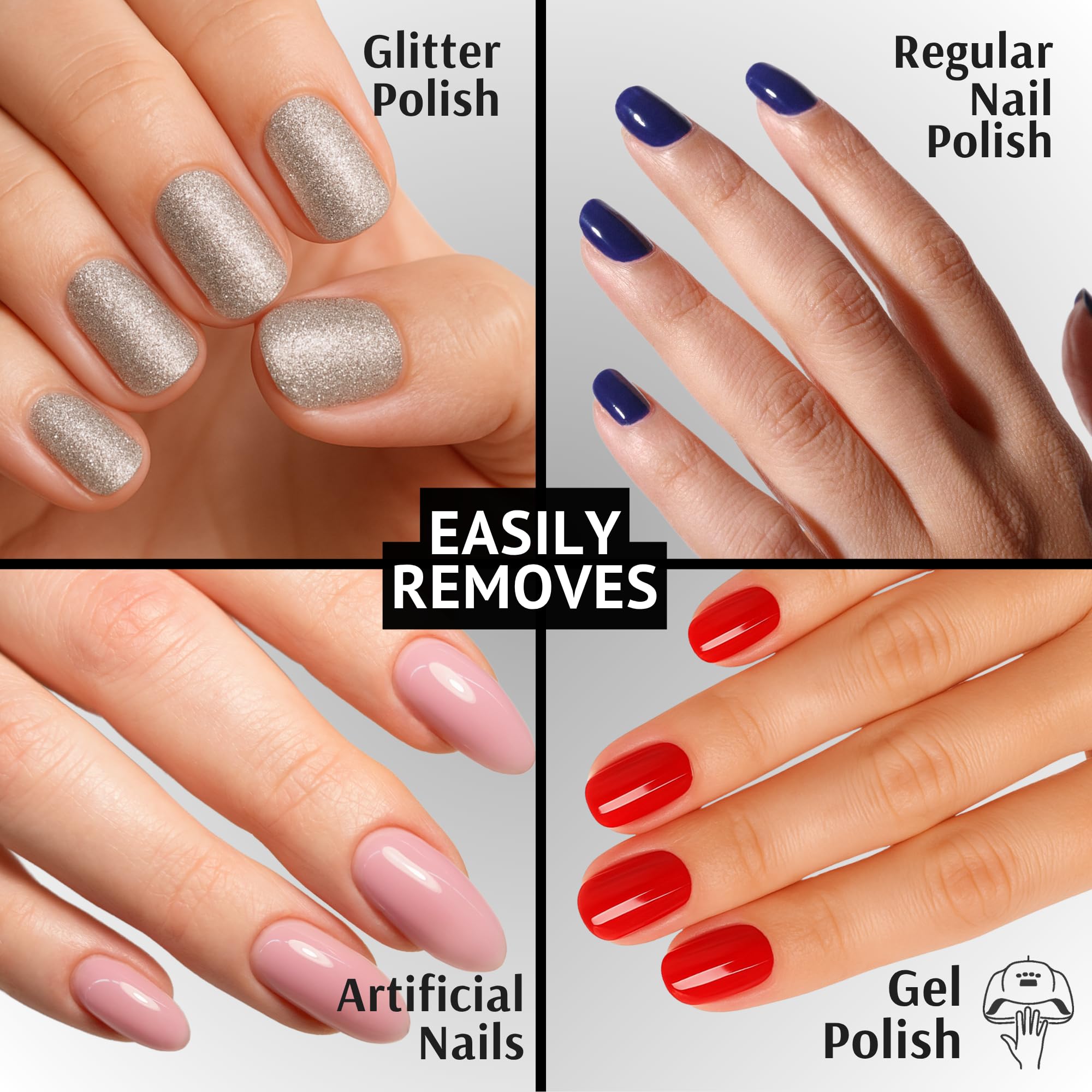 Pronto acetone remover for glue nails supports clean, efficient acrylic removal