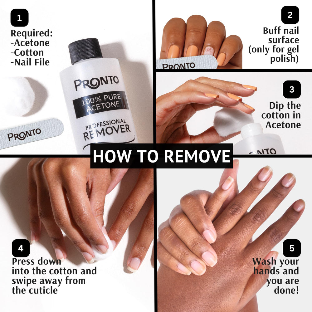 Pronto professional-grade remover for at-home salon-quality results