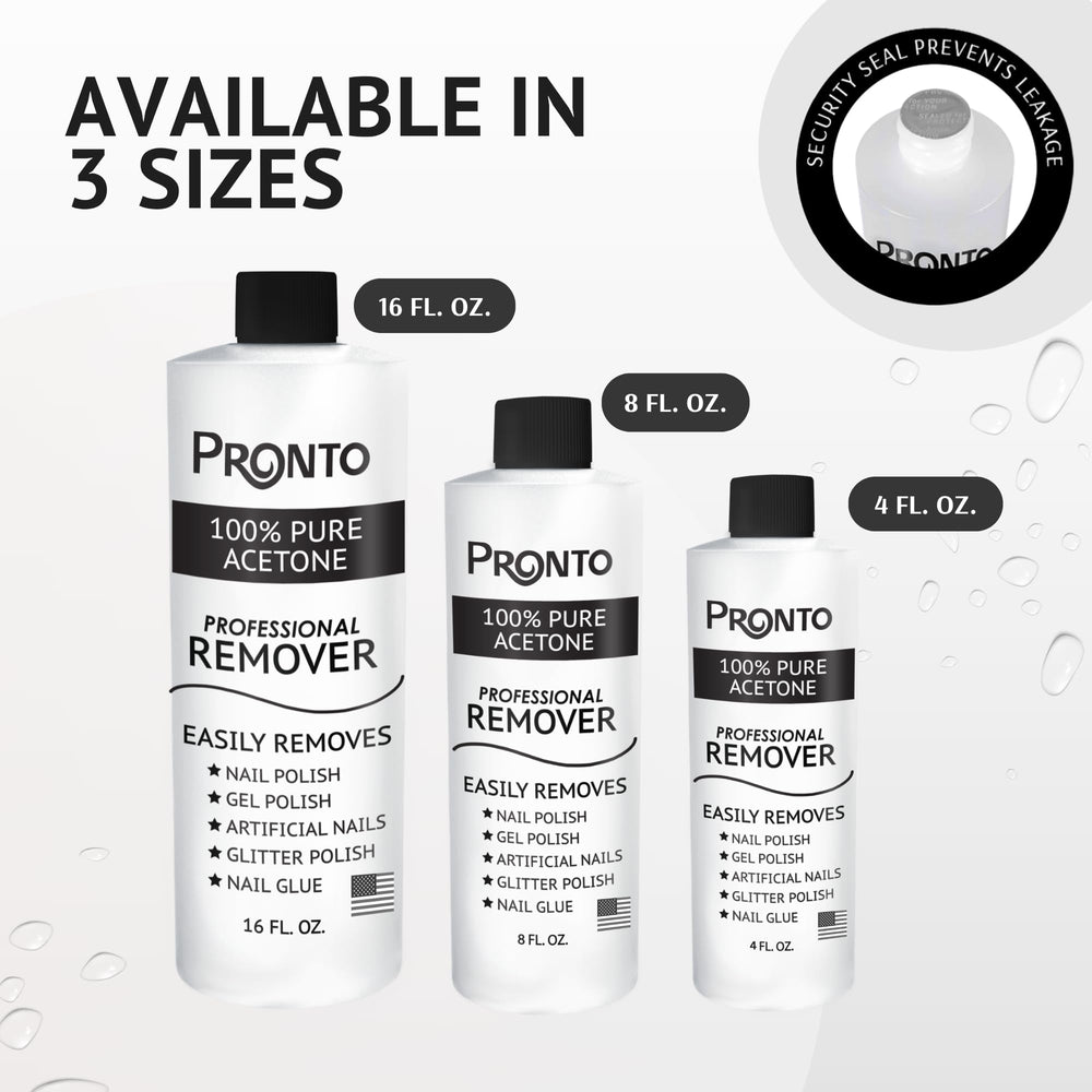 Pronto travel-size gel remover fits in bags for on-the-go manicure refresh