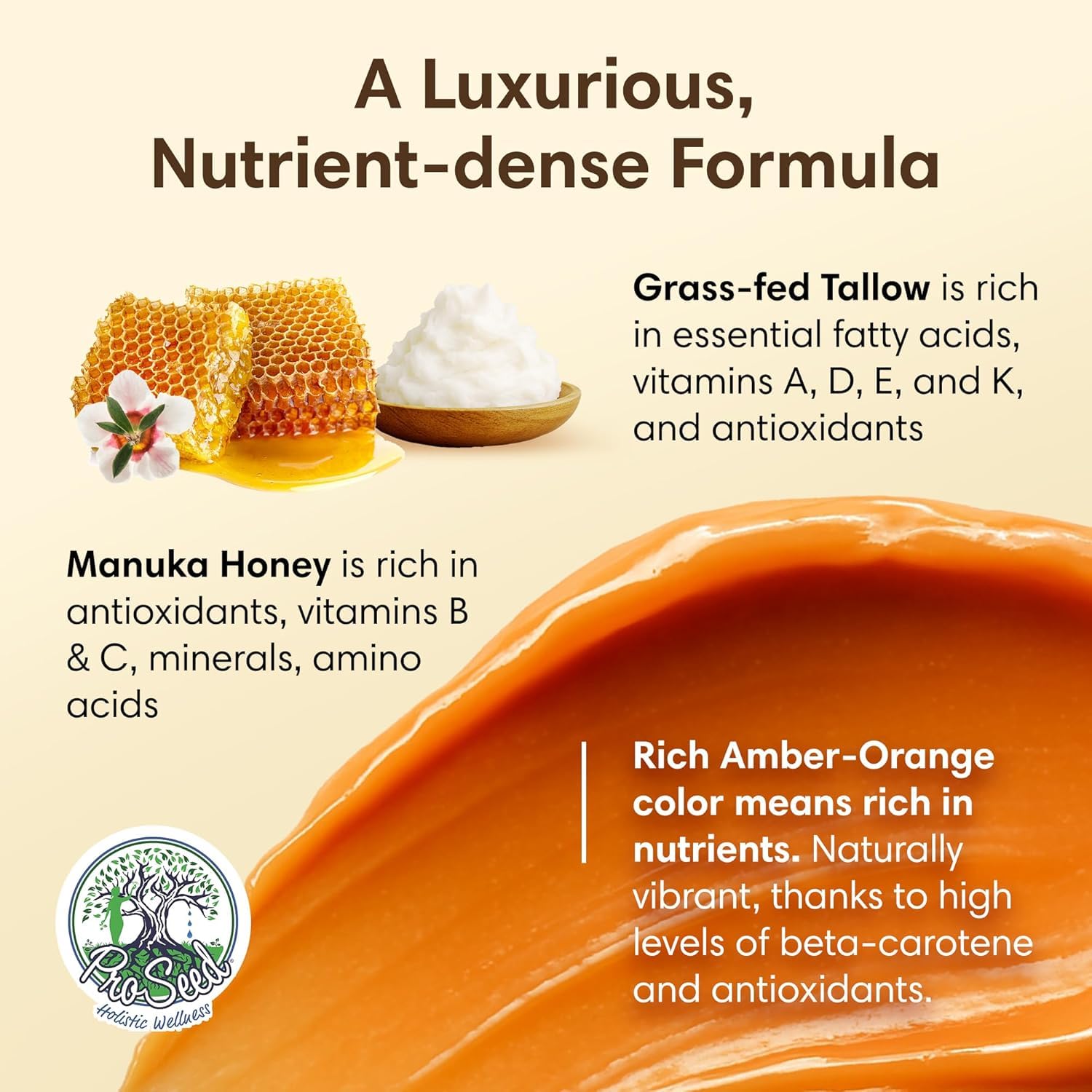 ProSeed Holistic Wellness Buah Merah Turmeric blend on balm surface for nourishment