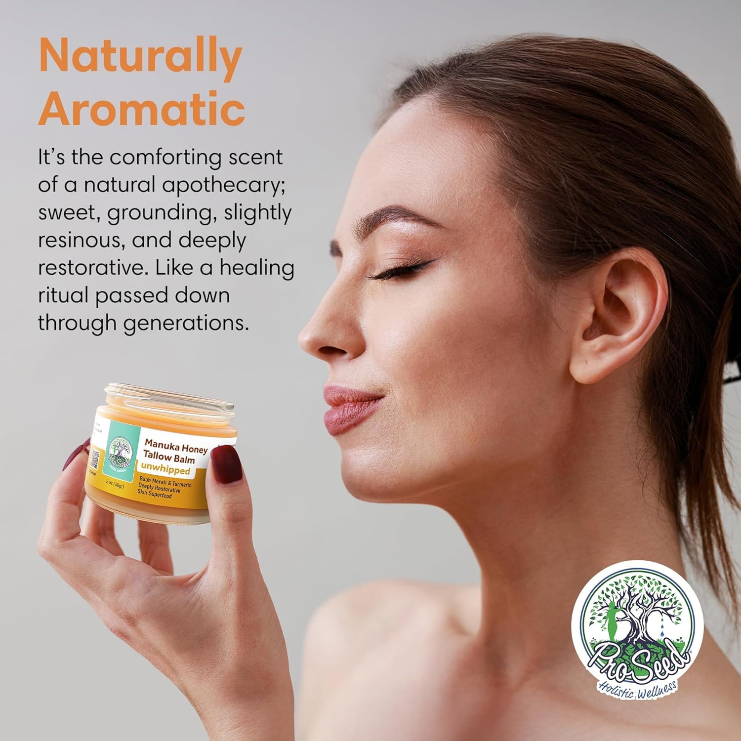 ProSeed Holistic Wellness Glass jar packaging emphasizes clean, safe skincare storage