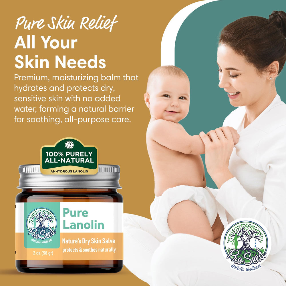ProSeed Lanolin Balm texture on skin shows buttery, melt-in-your-hand consistency.