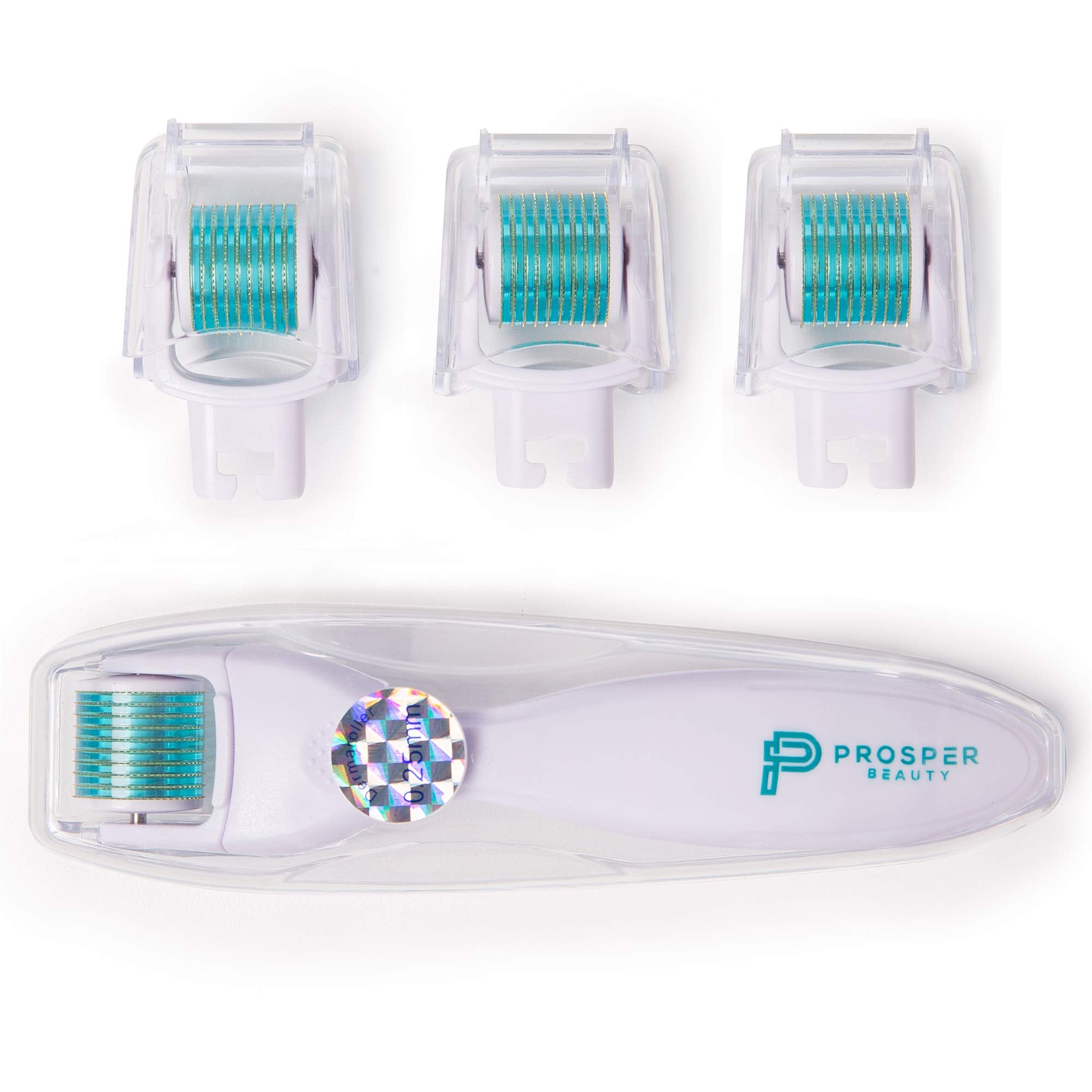 Prosper Beauty DermaRoll kit in use shows easy, controlled at-home treatment.