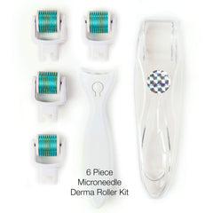 Prosper Beauty DermaRoll microneedles close-up emphasizing durability and sharpness.