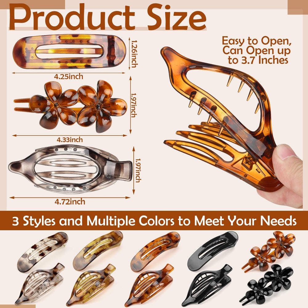 ProSuites flower flat hair clip adds subtle style while keeping bangs in place.