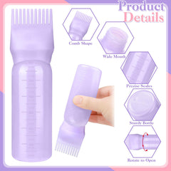 Prosuites hair dye bottle 6oz scale engraving closeup enables precise dye mixing.