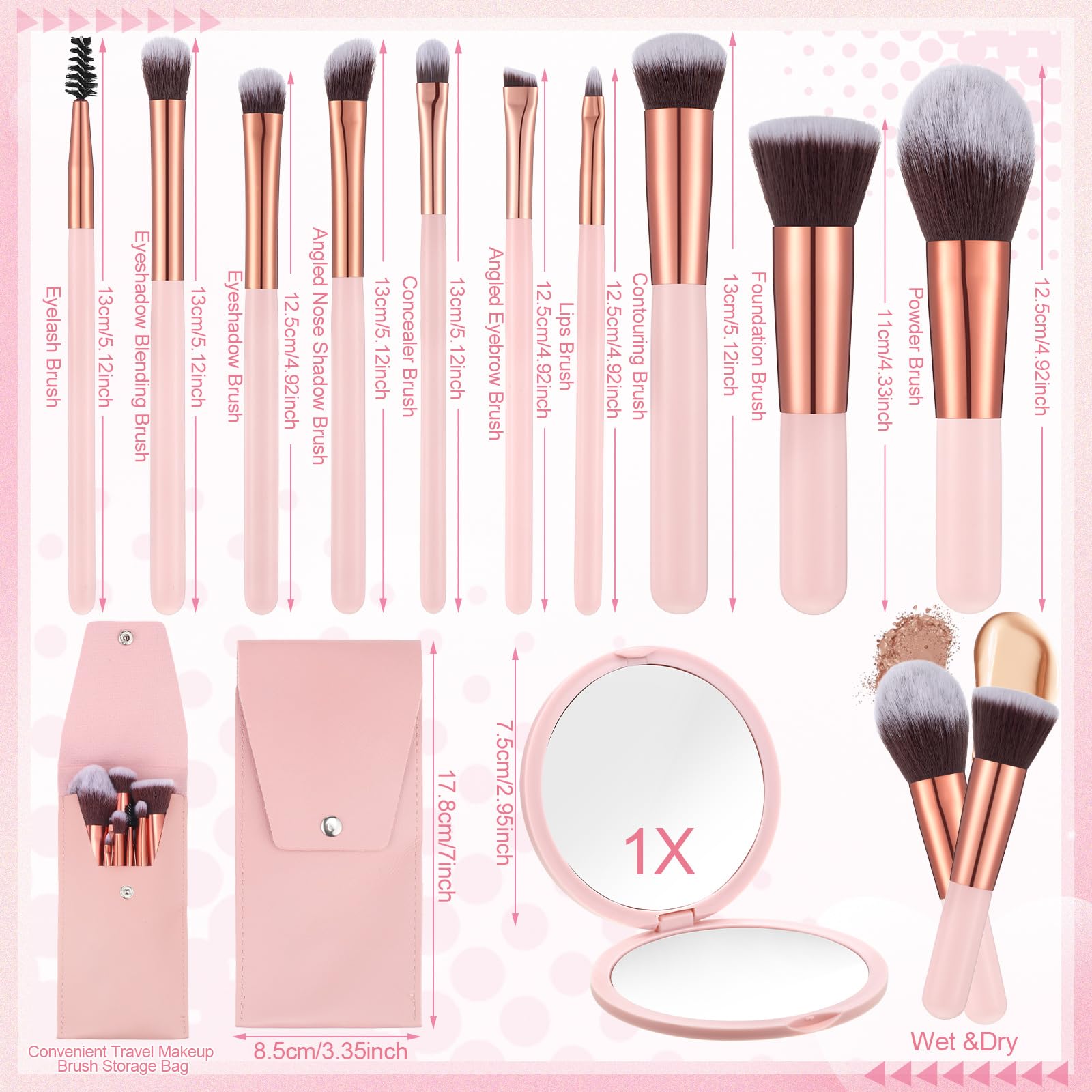 Prosuites makeup sponges and powder puff set for flawless blending and foundation.