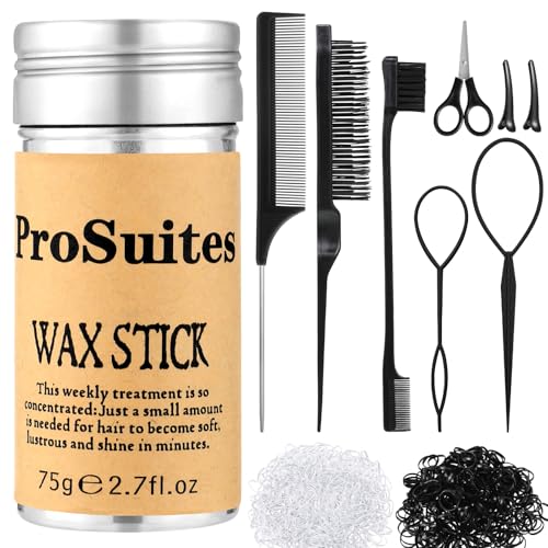 ProSuites slick back hair brush with edge tools for quick sleek styling.